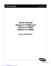 Invacare Ranger II Storm MWD Parts Catalog