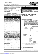 Invacare CareGuard CG9701 Assembly, Installation And Operating Instructions