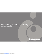 IOGear HomePlug to Ethernet Bridge GHPB42 User Manual