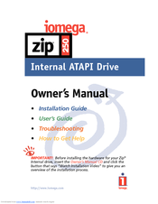 Iomega 3798300 Owner's Manual
