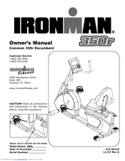 Ironman Fitness 350r Owner's Manual