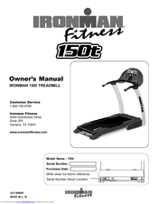 Ironman Fitness 150t Owner's Manual