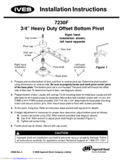 Ives Heavy Duty Offset Top Pivot 7230F Installation Instructions