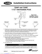 Ives Offset Top Pivot 7245F Installation Instructions