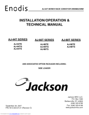 Jackson AJ-66TG Installation/Operation & Technical Manual