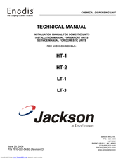 Jackson Chemical Dispensing Unit LT-1 Technical Manual