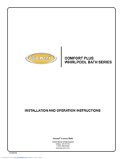 Jacuzzi LUNA PLUS Installation And Operation Instructions Manual