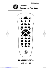 GE RM94906 Instruction Manual