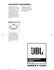 JBL PERFORMANCE P35 Owner's Manual