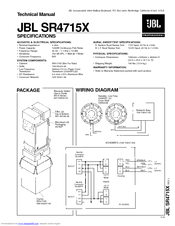 Jbl JBLSR4715X Technical Manual
