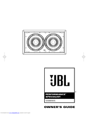 JBL Performance Specialist SS88IWS Owner's Manual