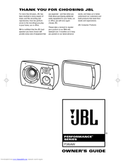 JBL P36AW Owner's Manual