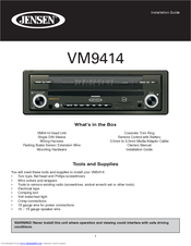 Jensen VM9414 Installation Manual
