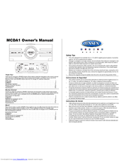Jensen MCDA1 Owner's Manual
