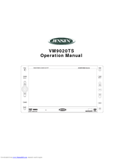 Jensen VM9020TS - DVD Player With LCD Operation Manual