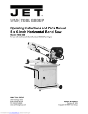 Jet HBS-56S Operating Instructions And Parts Manual