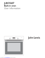 John Lewis JLBIOS607 User Information