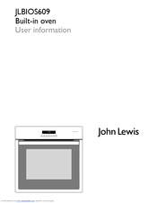 John Lewis JLBIOS609 User Information