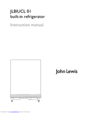 John Lewis JLBIUCL 01 Instruction Manual
