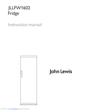John Lewis JLLFW1602 Instruction Manual