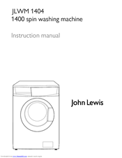 John Lewis JLWM 1404 Instruction Manual
