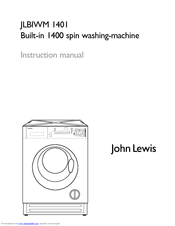 John Lewis JLBIWM1401 Instruction Manual