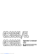 Jonsered GR2026L/CL Operator's Manual