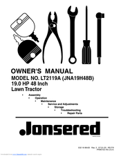 Jonsered LT2119A Owner's Manual