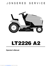 Jonsered LT2226 A2 Operator's Manual