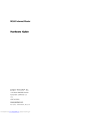Juniper Internet Router M160 Hardware Manual