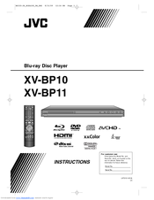 JVC BP11 - XV Blu-Ray Disc Player Instructions Manual