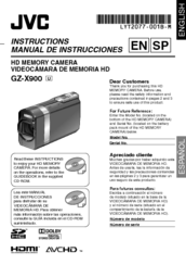 JVC Everio GZ-X900 Instruction Manual