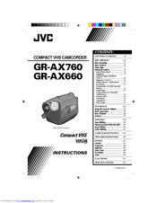 JVC GR-AX760U Instructions Manual