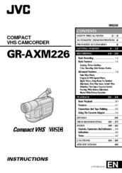 JVC GR-AXM226 Instructions Manual