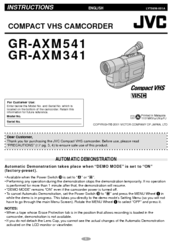JVC GR-AXM341 Instructions Manual