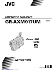 JVC GR-AXM917UM Instructions Manual