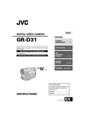 JVC GR-D31US Instructions Manual