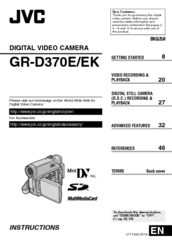 JVC GR-D370E Instructions Manual