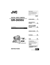 JVC GR-D650U Instructions Manual