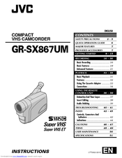 JVC GR-SX867UM Instructions Manual