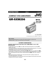 JVC GR-SXM256 Instructions Manual