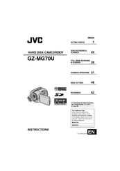 JVC GZ-MG70US Instructions Manual