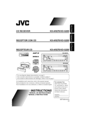 JVC G220 - KD Radio / CD Instructions Manual