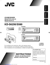JVC KD-S6250 Instructions Manual