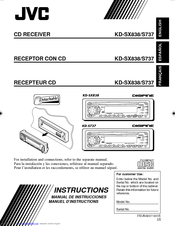 JVC KD-S737 Instructions Manual