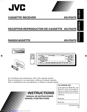 JVC KS-FX470RE Instructions Manual