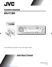 JVC KS-F184AU Instructions Manual
