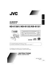 JVC KD-G152EE Instructions Manual