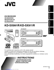 JVC KD-SX911R Instructions Manual