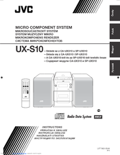JVC Micro Component System UX-S10 Přiručka K Obsluze